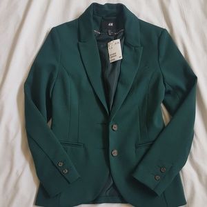 NWT Emerald Green H&M Blazer - Size 6